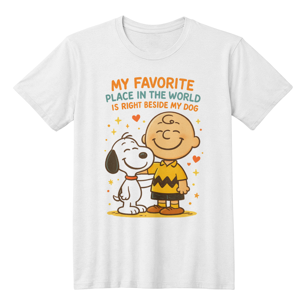 My favorite place with my dog t-shirt