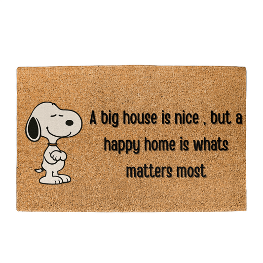 A big house  is nice , but happy home matters - mat