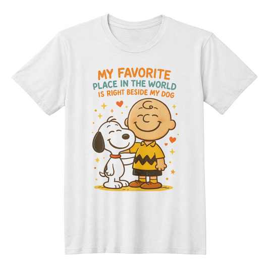 My favorite place with my dog t-shirt