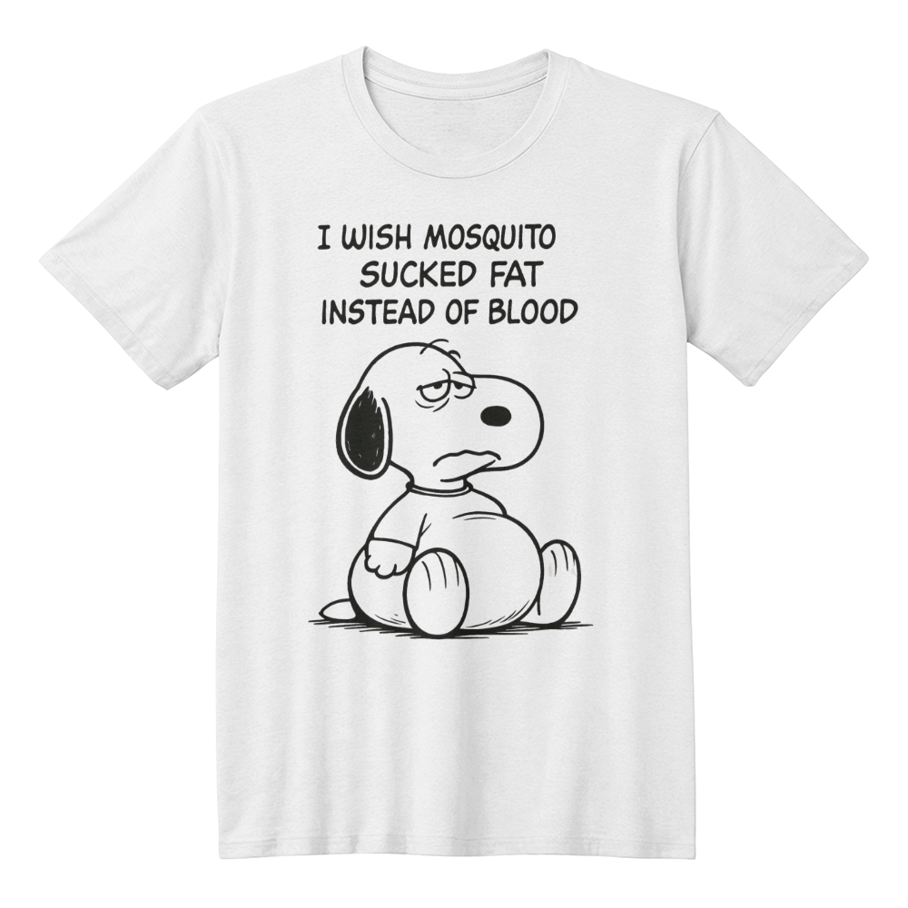 I wish mosquito sucked blood - funny t-shirt