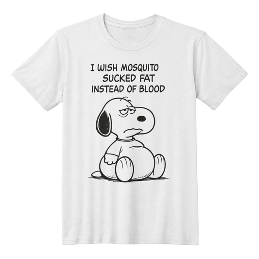 I wish mosquito sucked blood - funny t-shirt